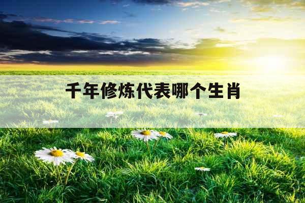 千年修炼代表哪个生肖 