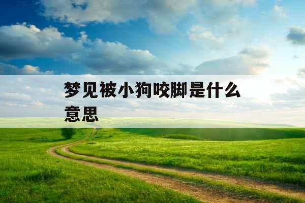 梦见被小狗咬脚是什么意思 梦见被小狗咬脚是什么意思