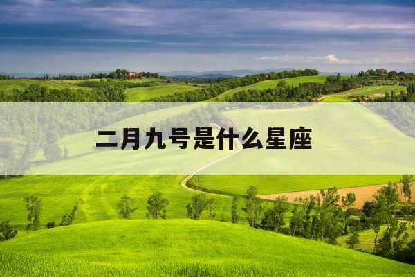 二月九号是什么星座 