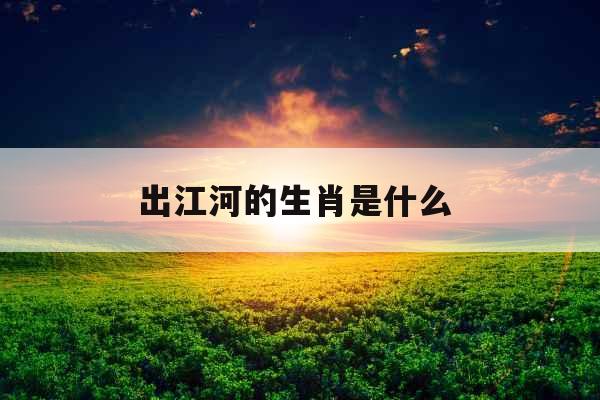 出江河的生肖是什么 