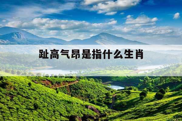 趾高气昂是指什么生肖 趾高气昂是指什么生肖