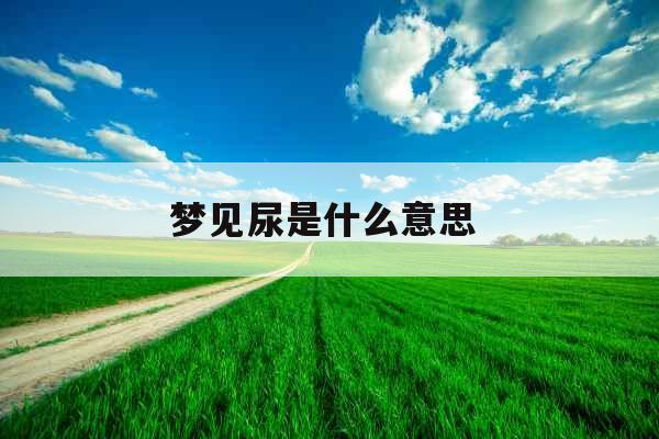 梦见尿是什么意思 