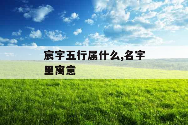 宸字五行属什么,名字里寓意 宸字五行属什么,名字里寓意