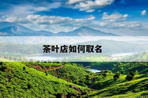 茶叶店如何取名 