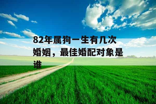 82年属狗一生有几次婚姻，最佳婚配对象是谁