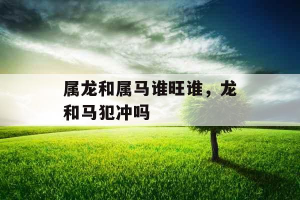 属龙和属马谁旺谁，龙和马犯冲吗