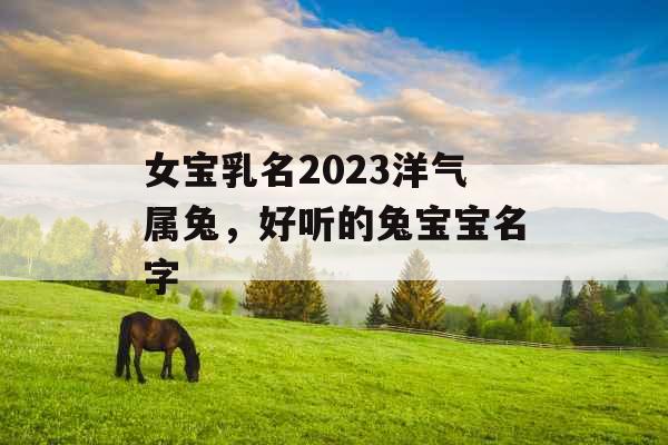 女宝乳名2023洋气属兔，好听的兔宝宝名字