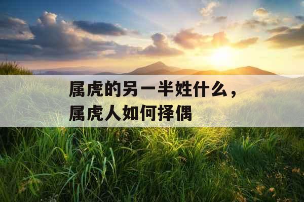 属虎的另一半姓什么，属虎人如何择偶