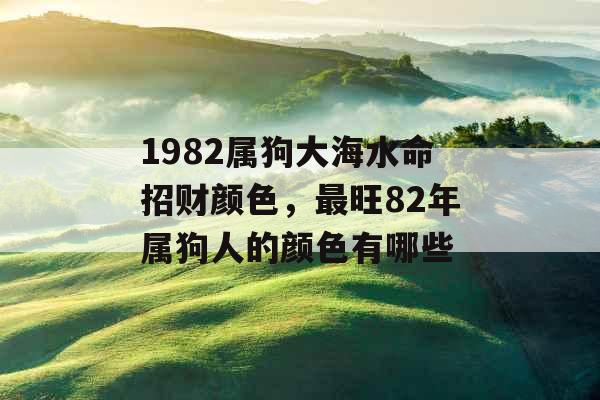 1982属狗大海水命招财颜色，最旺82年属狗人的颜色有哪些