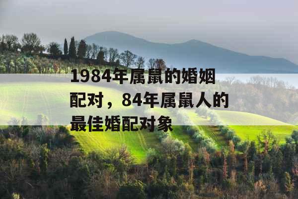 1984年属鼠的婚姻配对,84年属鼠人的最佳婚配对象 1984年属鼠的婚姻配对,84年属鼠人的最佳婚配对象
