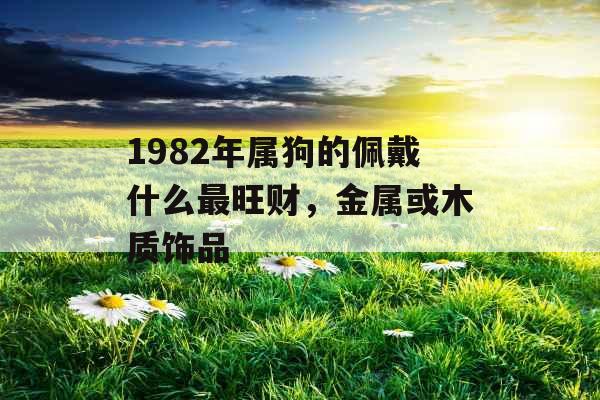 1982年属狗的佩戴什么最旺财,金属或木质饰品 1982年属狗的佩戴什么最旺财,金属或木质饰品