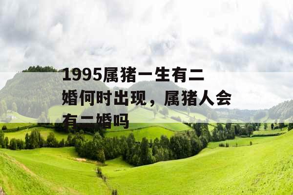 1995属猪一生有二婚何时出现,属猪人会有二婚吗 1995属猪一生有二婚何时出现,属猪人会有二婚吗