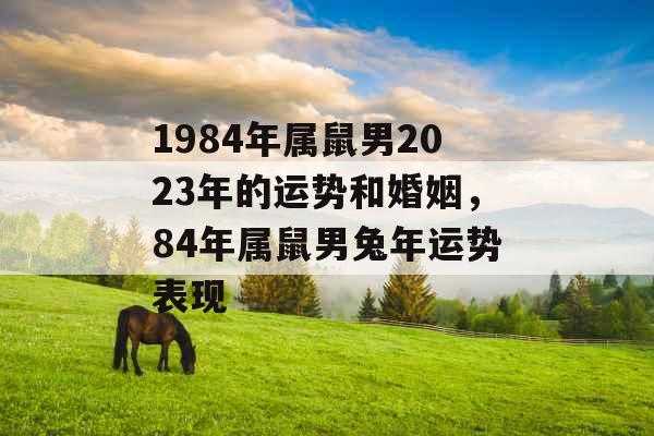 1984年属鼠男2023年的运势和婚姻，84年属鼠男兔年运势表现