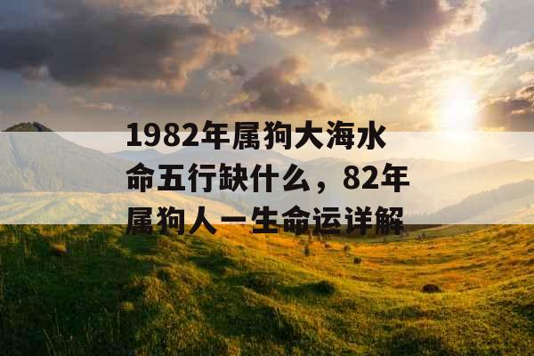1982年属狗大海水命五行缺什么,82年属狗人一生命运详解 1982年属狗大海水命五行缺什么,82年属狗人一生命运详解