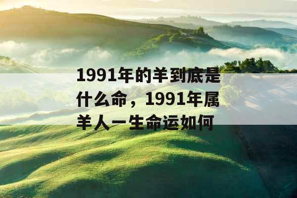 1991年的羊到底是什么命，1991年属羊人一生命运如何