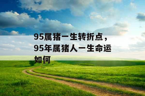 95属猪一生转折点，95年属猪人一生命运如何
