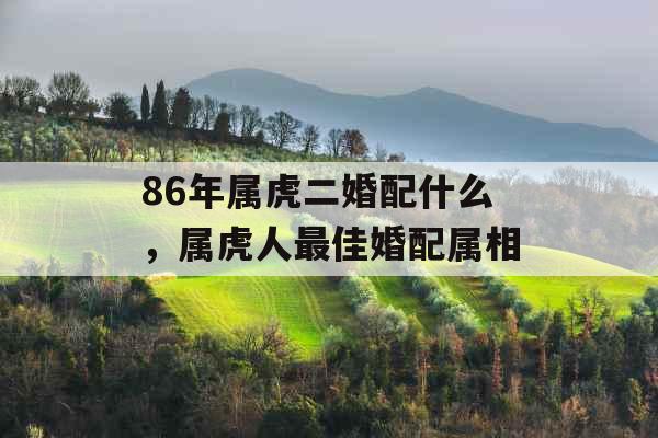 86年属虎二婚配什么，属虎人最佳婚配属相