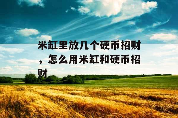 米缸里放几个硬币招财，怎么用米缸和硬币招财