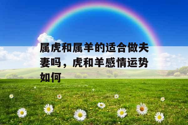 属虎和属羊的适合做夫妻吗，虎和羊感情运势如何