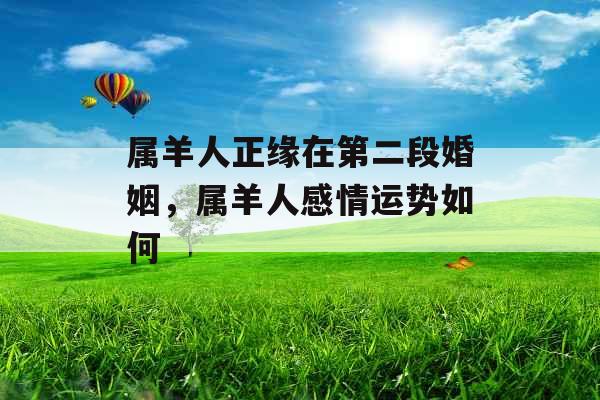 属羊人正缘在第二段婚姻，属羊人感情运势如何