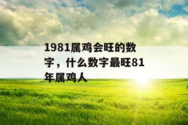 1981属鸡会旺的数字，什么数字最旺81年属鸡人