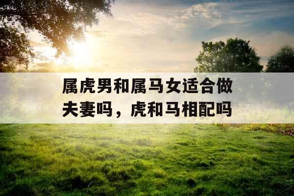 属虎男和属马女适合做夫妻吗，虎和马相配吗