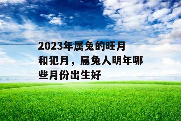 2023年属兔的旺月和犯月，属兔人明年哪些月份出生好