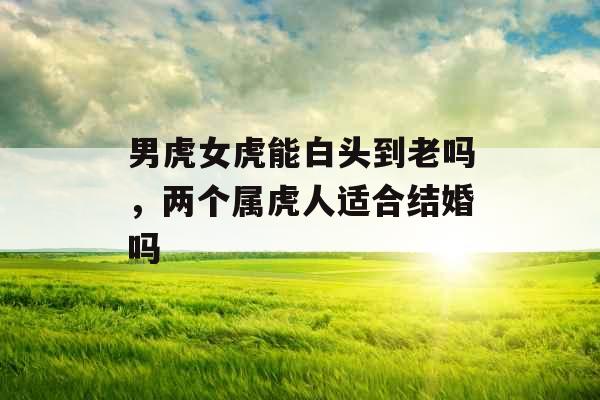 男虎女虎能白头到老吗,两个属虎人适合结婚吗