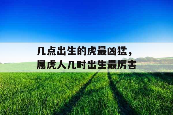 几点出生的虎最凶猛，属虎人几时出生最厉害