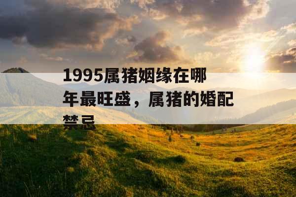 1995属猪姻缘在哪年最旺盛,属猪的婚配禁忌 1995属猪姻缘在哪年最旺盛,属猪的婚配禁忌