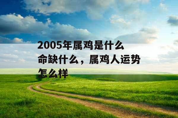 2005年属鸡是什么命缺什么，属鸡人运势怎么样