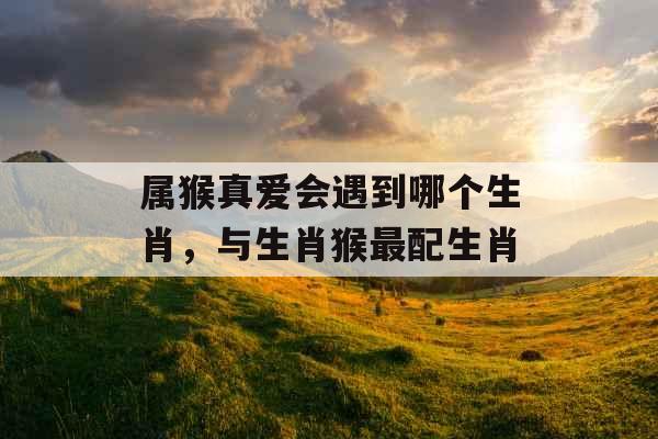 属猴真爱会遇到哪个生肖,与生肖猴最配生肖