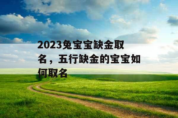 2023兔宝宝缺金取名,五行缺金的宝宝如何取名