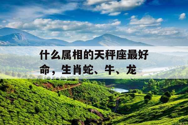 什么属相的天秤座最好命,生肖蛇、牛、龙