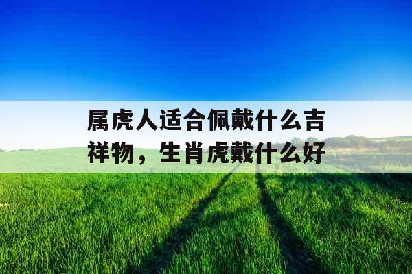 属虎人适合佩戴什么吉祥物，生肖虎戴什么好