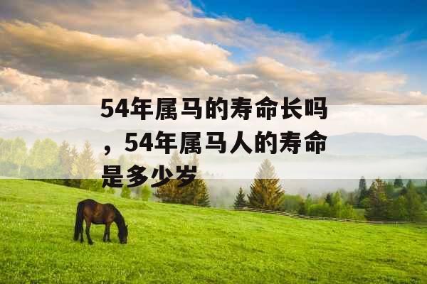 54年属马的寿命长吗,54年属马人的寿命是多少岁 54年属马的寿命长吗,54年属马人的寿命是多少岁