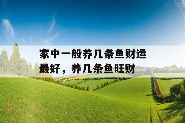 家中一般养几条鱼财运最好，养几条鱼旺财