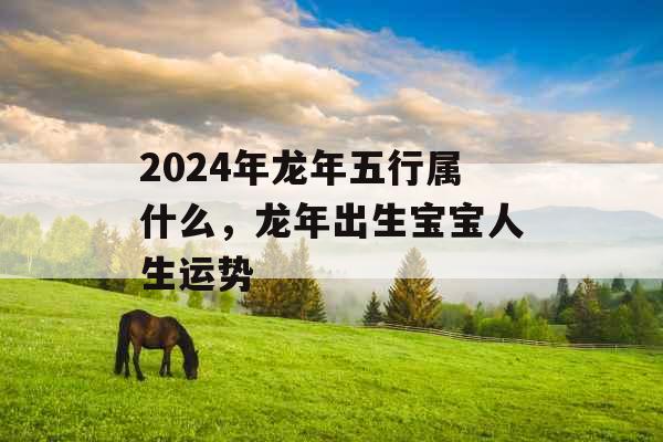 2024年龙年五行属什么，龙年出生宝宝人生运势