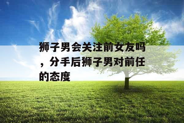 狮子男会关注前女友吗，分手后狮子男对前任的态度