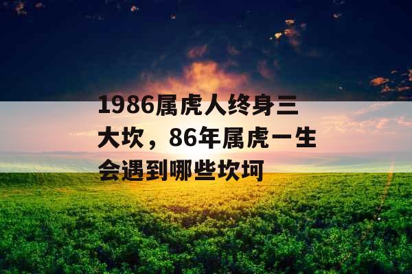 1986属虎人终身三大坎，86年属虎一生会遇到哪些坎坷