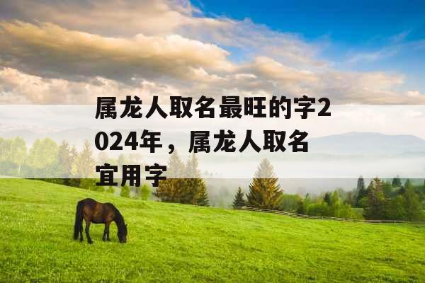 属龙人取名最旺的字2024年，属龙人取名宜用字