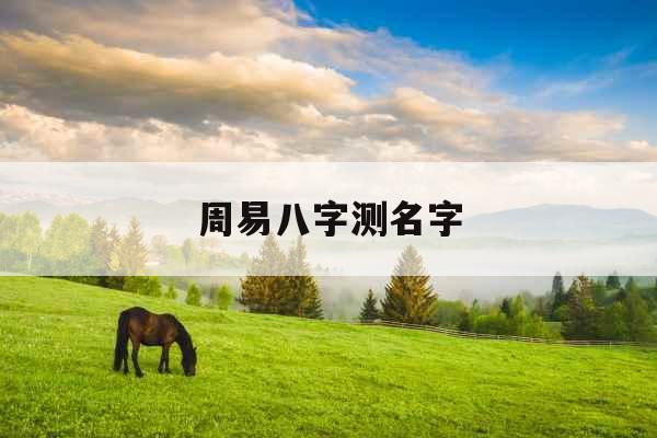 周易八字测名字