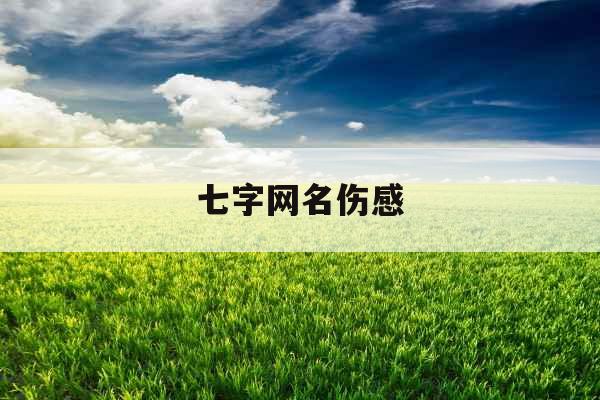 七字网名伤感