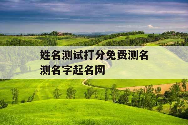 姓名测试打分免费测名测名字起名网