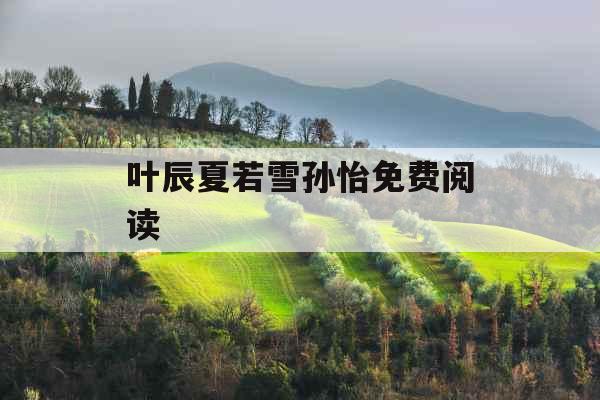 叶辰夏若雪孙怡免费阅读