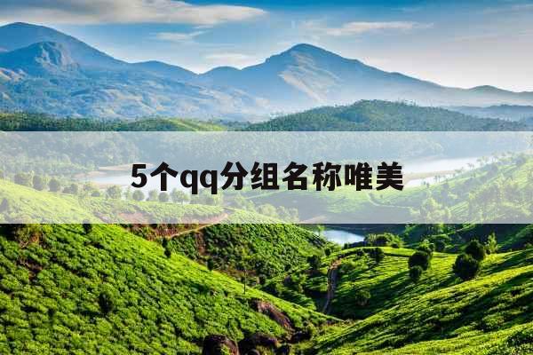 5个qq分组名称唯美