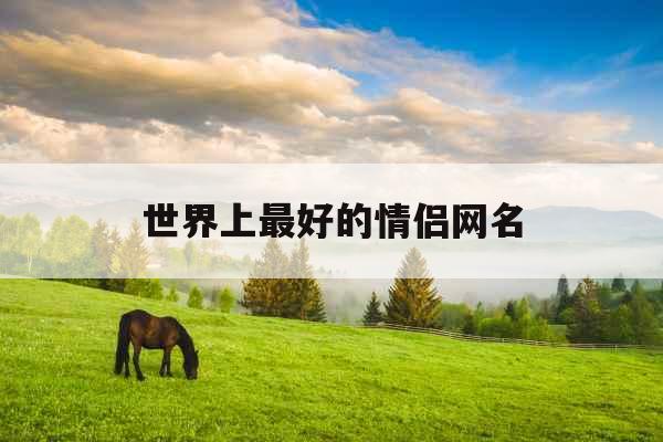 世界上最好的情侣网名
