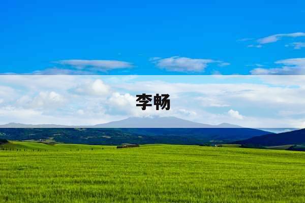 李畅
