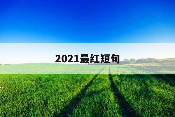 2021最红短句