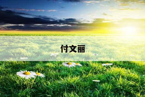 付文丽